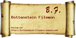 Bottenstein Filemon névjegykártya